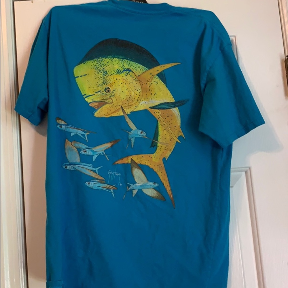 Blue Guy Harvey shirt